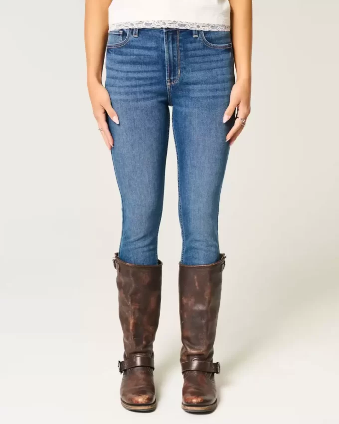 Υψηλό τζιν Dark Wash Super Skinny Υψηλό τζιν Dark Wash Super Skinny