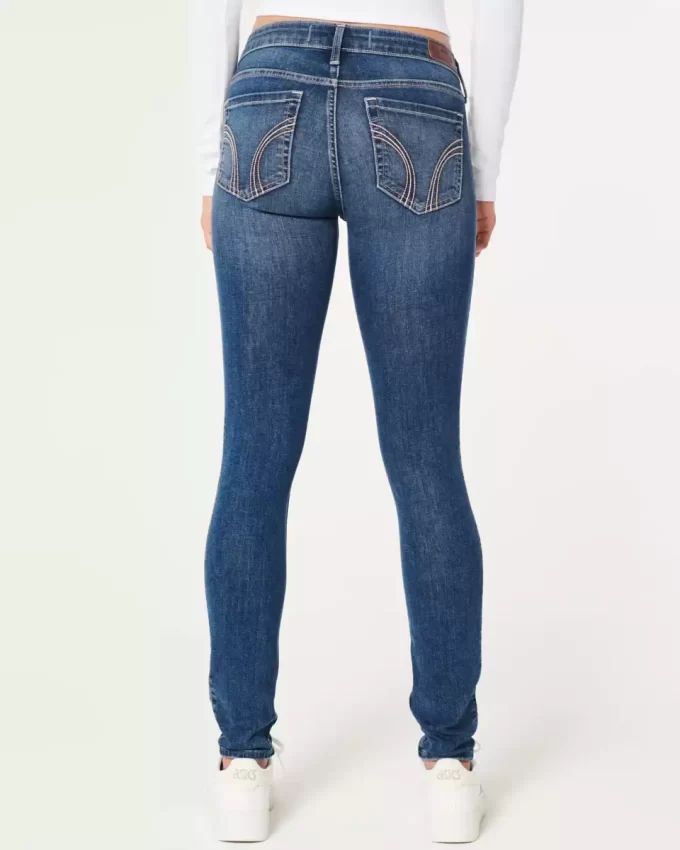 Χαμηλό τζιν Dark Wash Super Skinny Χαμηλό τζιν Dark Wash Super Skinny