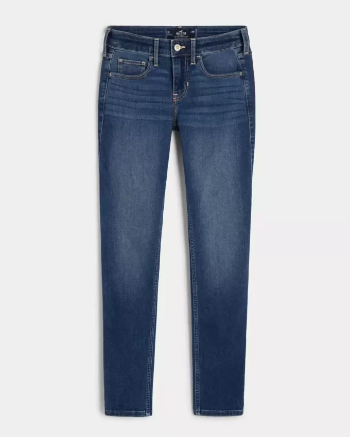 Χαμηλό τζιν Dark Wash Super Skinny Χαμηλό τζιν Dark Wash Super Skinny