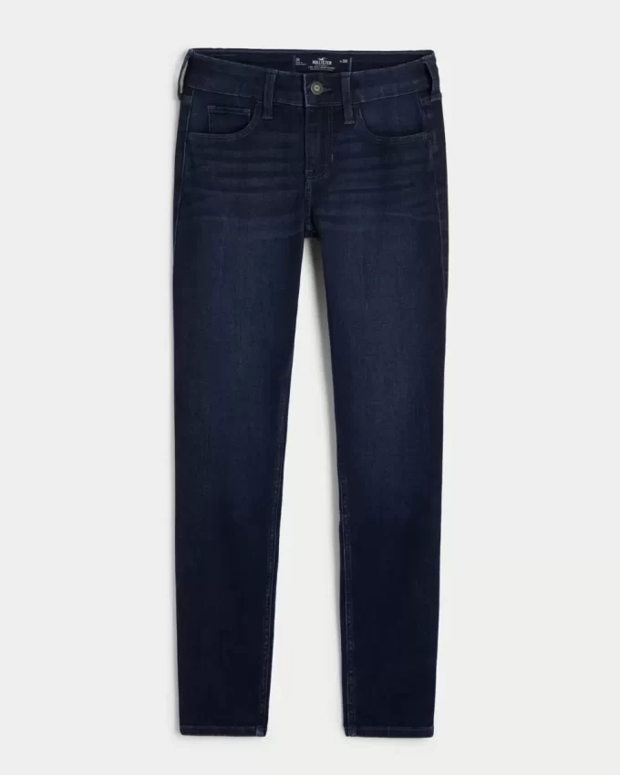 Χαμηλό τζιν Dark Wash Super Skinny Χαμηλό τζιν Dark Wash Super Skinny
