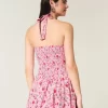 Μίνι φόρεμα Drop Waist Halter Μίνι φόρεμα Drop Waist Halter