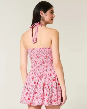 Μίνι φόρεμα Drop Waist Halter
