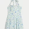 Μίνι φόρεμα Drop Waist Halter Μίνι φόρεμα Drop Waist Halter