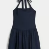 Μίνι φόρεμα Drop Waist Halter Μίνι φόρεμα Drop Waist Halter