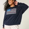 Φούτερ Easy American Flag Graphic Crew Φούτερ Easy American Flag Graphic Crew