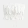 Easy Crop Strapless Lace Inset Tube Top Easy Crop Strapless Lace Inset Tube Top