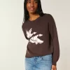Πουλόβερ Easy Flying Birds Graphic Crew Πουλόβερ Easy Flying Birds Graphic Crew