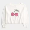Πουλόβερ Easy Heart Graphic Off-the-Shoulder Πουλόβερ Easy Heart Graphic Off-the-Shoulder