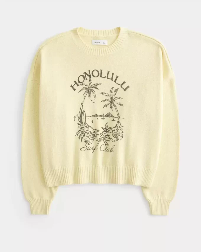 Easy Honolulu Graphic Crew πουλόβερ