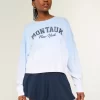 Φούτερ Easy Montauk New York Graphic Crew Φούτερ Easy Montauk New York Graphic Crew