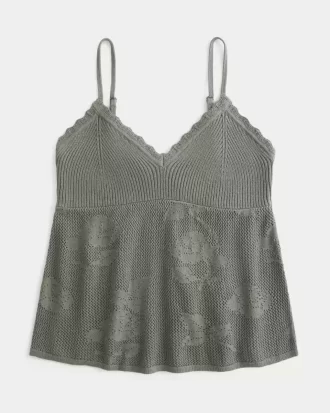 Easy Needlepoint-Style Halter Babydoll Cami