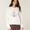 Φούτερ Easy New York Guitar Studded Graphic Crew