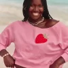 Easy Off-the-Shoulder California Graphic Crew φούτερ Easy Off-the-Shoulder California Graphic Crew φούτερ