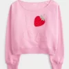 Easy Off-the-Shoulder California Graphic Crew φούτερ Easy Off-the-Shoulder California Graphic Crew φούτερ