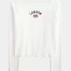 Easy Off-the-Shoulder London Graphic Tee Easy Off-the-Shoulder London Graphic Tee