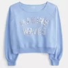 Γραφικό φούτερ πληρώματος Easy Off-the-Shoulder Making Waves