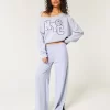 Easy Off-the-Shoulder NYC γραφικό φούτερ Easy Off-the-Shoulder NYC γραφικό φούτερ