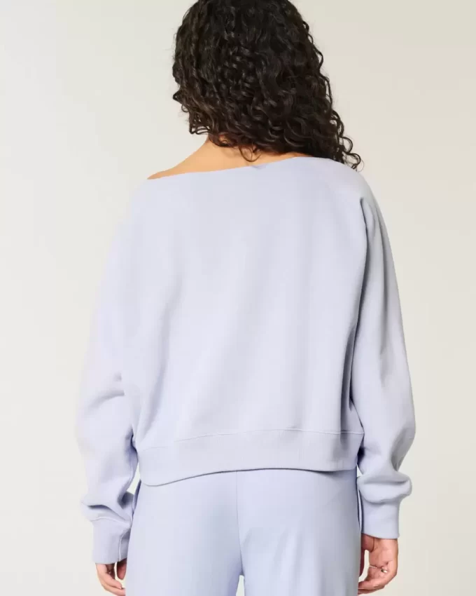 Easy Off-the-Shoulder NYC γραφικό φούτερ Easy Off-the-Shoulder NYC γραφικό φούτερ