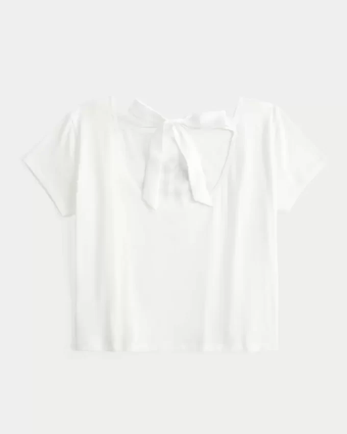 Γραφικό μπλουζάκι Easy Ribbon Tie-Back Heart