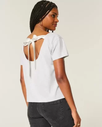 Γραφικό μπλουζάκι Easy Ribbon Tie-back New York