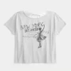Γραφικό μπλουζάκι Easy Ribbon Tie-back New York
