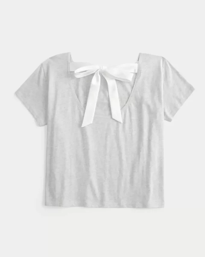 Γραφικό μπλουζάκι Easy Ribbon Tie-back New York