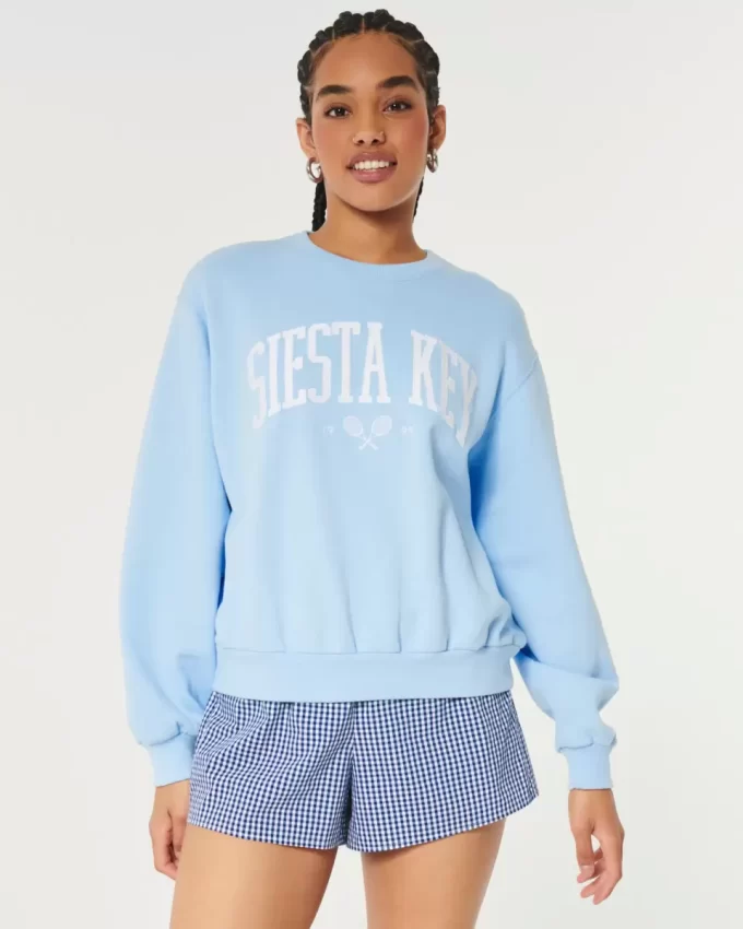 Φούτερ Easy Siesta Key Graphic Crew Φούτερ Easy Siesta Key Graphic Crew