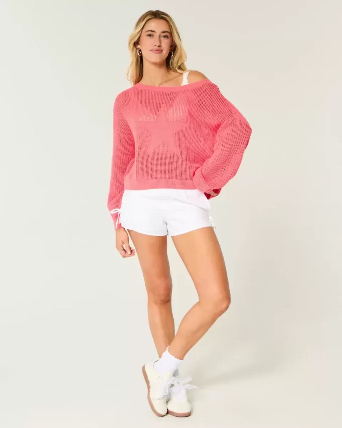 Πουλόβερ Easy Stitchy Graphic Slouchy Crew Πουλόβερ Easy Stitchy Graphic Slouchy Crew