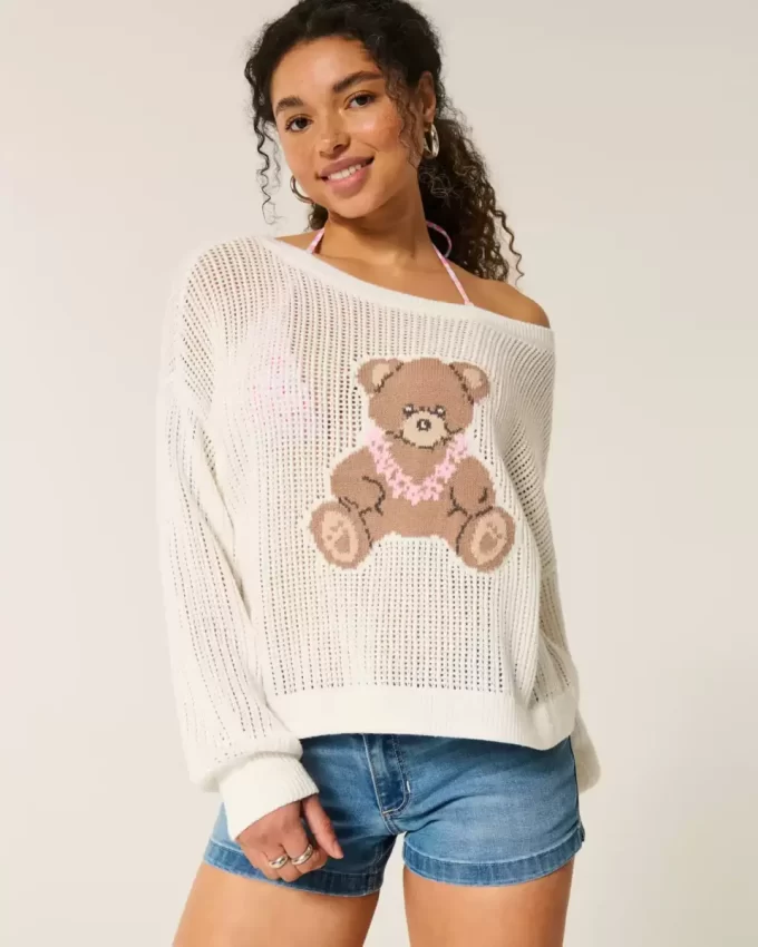 Πουλόβερ Easy Stitchy Graphic Slouchy Crew Πουλόβερ Easy Stitchy Graphic Slouchy Crew