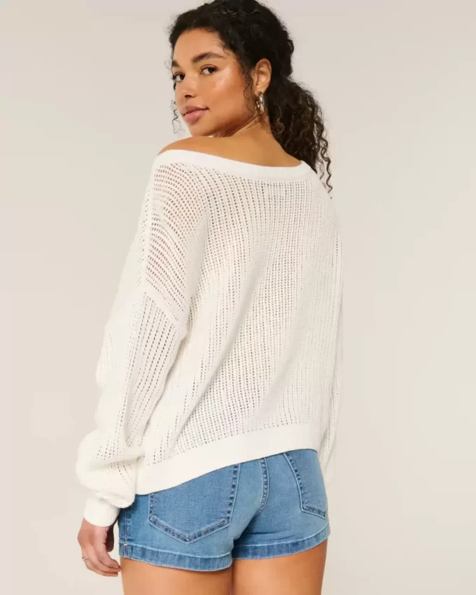 Πουλόβερ Easy Stitchy Graphic Slouchy Crew Πουλόβερ Easy Stitchy Graphic Slouchy Crew
