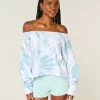 Διπλό φούτερ Easy Tie-Dye Off-the-Shoulder