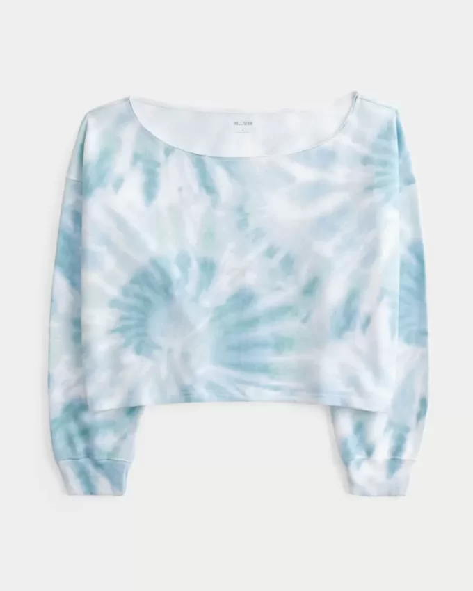 Διπλό φούτερ Easy Tie-Dye Off-the-Shoulder