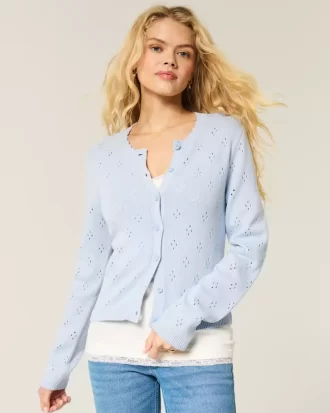 Ζακέτα Eyelet Crew