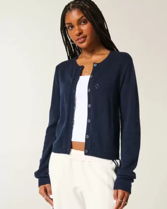 Ζακέτα Eyelet Crew