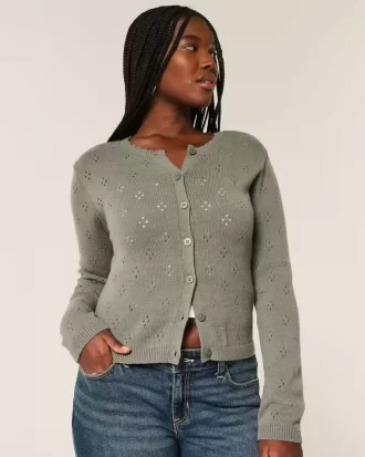 Ζακέτα Eyelet Crew