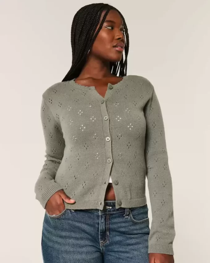 Ζακέτα Eyelet Crew