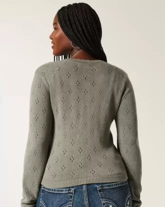Ζακέτα Eyelet Crew