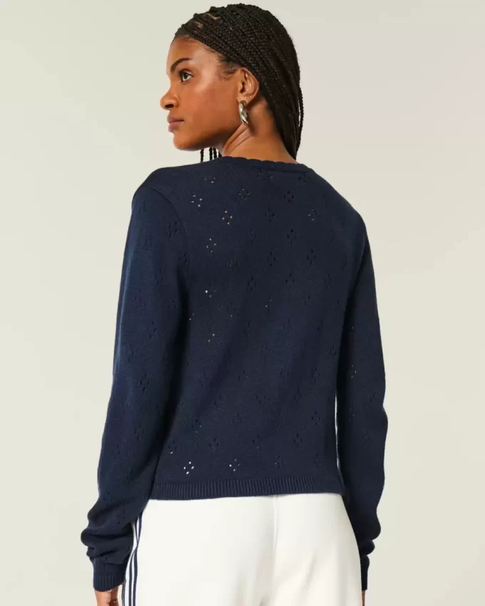 Ζακέτα Eyelet Crew