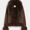 Μπουφάν Faux Shearling με επένδυση από ψεύτικη γούνα Μπουφάν Faux Shearling με επένδυση από ψεύτικη γούνα