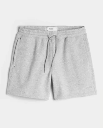 Χαλαρό Fleece Σορτς στο μέσο του μηρού Χαλαρό Fleece Σορτς στο μέσο του μηρού
