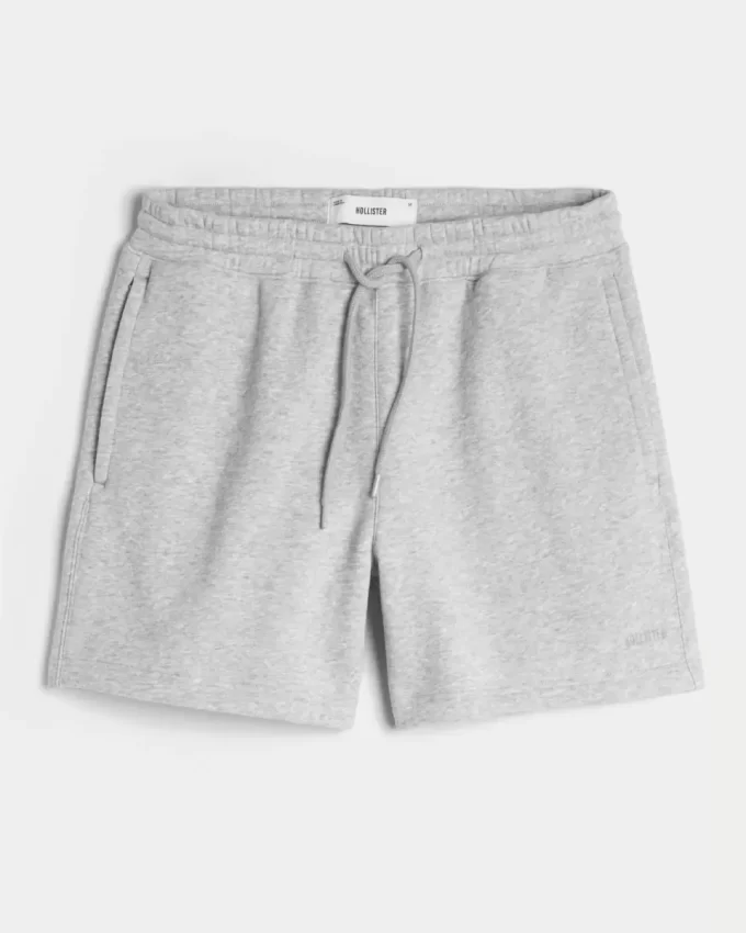 Χαλαρό Fleece Σορτς στο μέσο του μηρού Χαλαρό Fleece Σορτς στο μέσο του μηρού