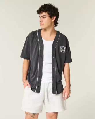 Χαλαρό Fleece Σορτς στο μέσο του μηρού Χαλαρό Fleece Σορτς στο μέσο του μηρού