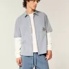 Χαλαρό Fleece Σορτς στο μέσο του μηρού Χαλαρό Fleece Σορτς στο μέσο του μηρού