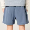 Χαλαρό Fleece Σορτς στο μέσο του μηρού Χαλαρό Fleece Σορτς στο μέσο του μηρού
