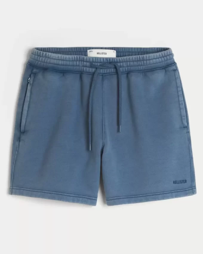 Χαλαρό Fleece Σορτς στο μέσο του μηρού Χαλαρό Fleece Σορτς στο μέσο του μηρού
