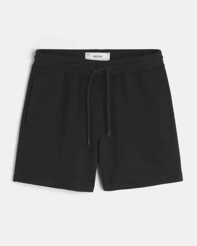 Χαλαρό Fleece Σορτς στο μέσο του μηρού Χαλαρό Fleece Σορτς στο μέσο του μηρού