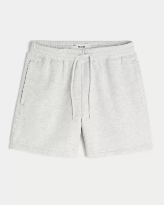 Χαλαρό Fleece Σορτς στο μέσο του μηρού Χαλαρό Fleece Σορτς στο μέσο του μηρού