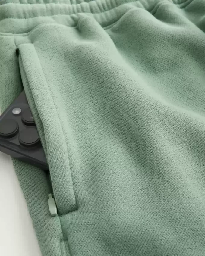 Χαλαρό Fleece Σορτς στο μέσο του μηρού Χαλαρό Fleece Σορτς στο μέσο του μηρού