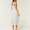 Μίντι Φόρεμα Flutter Sleeve Διπλό Δέσιμο Μίντι Φόρεμα Flutter Sleeve Διπλό Δέσιμο