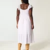 Μίντι Φόρεμα Flutter Sleeve Διπλό Δέσιμο Μίντι Φόρεμα Flutter Sleeve Διπλό Δέσιμο